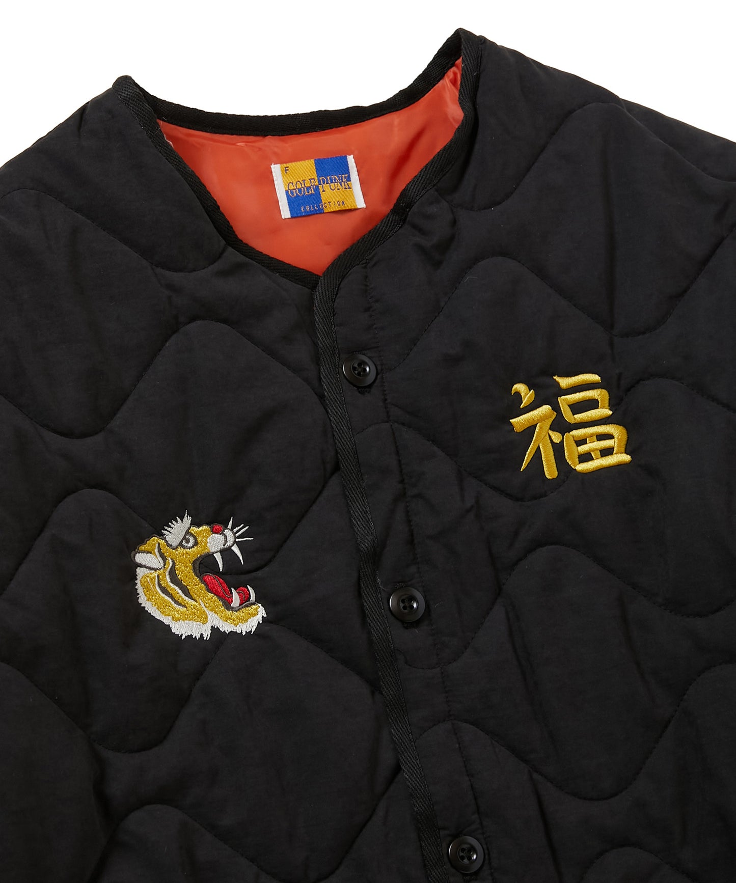 QUILTED SOUVENIR JACKET [BLACK]