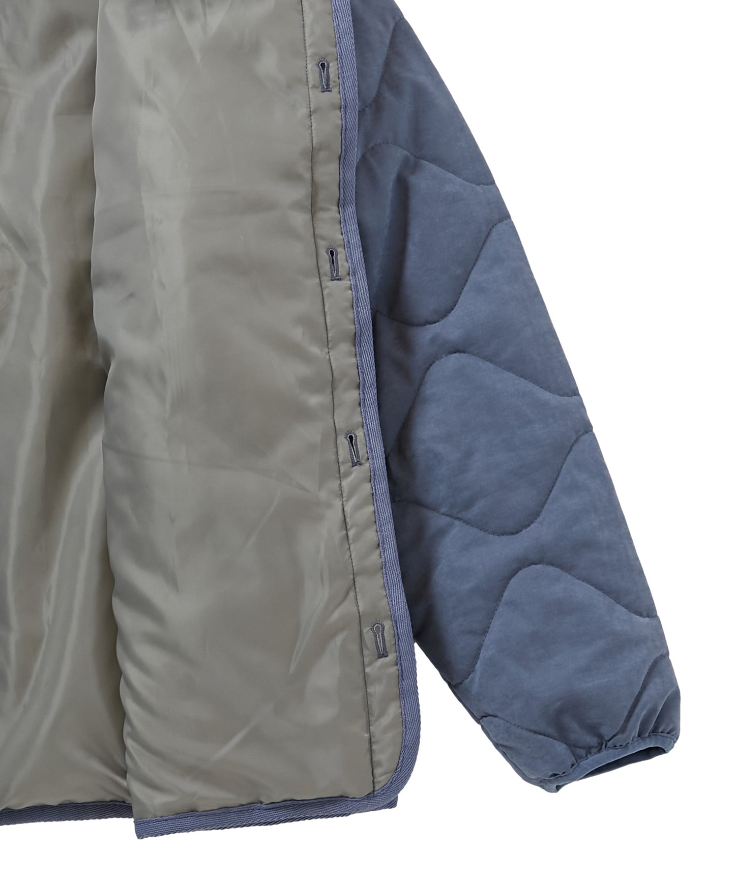 QUILTED SOUVENIR JACKET [BLUE GRAY]
