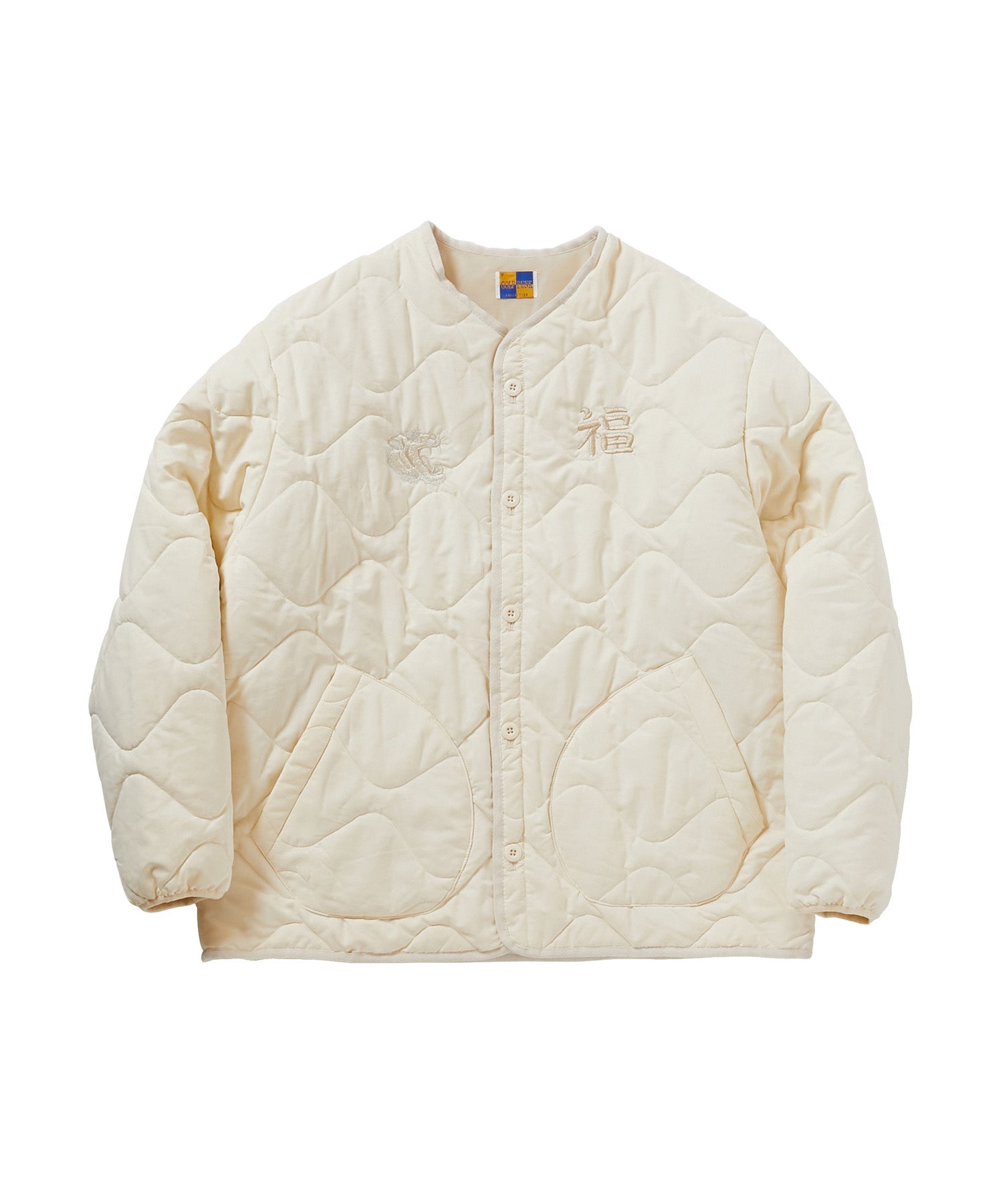 QUILTED SOUVENIR JACKET [WHITE]