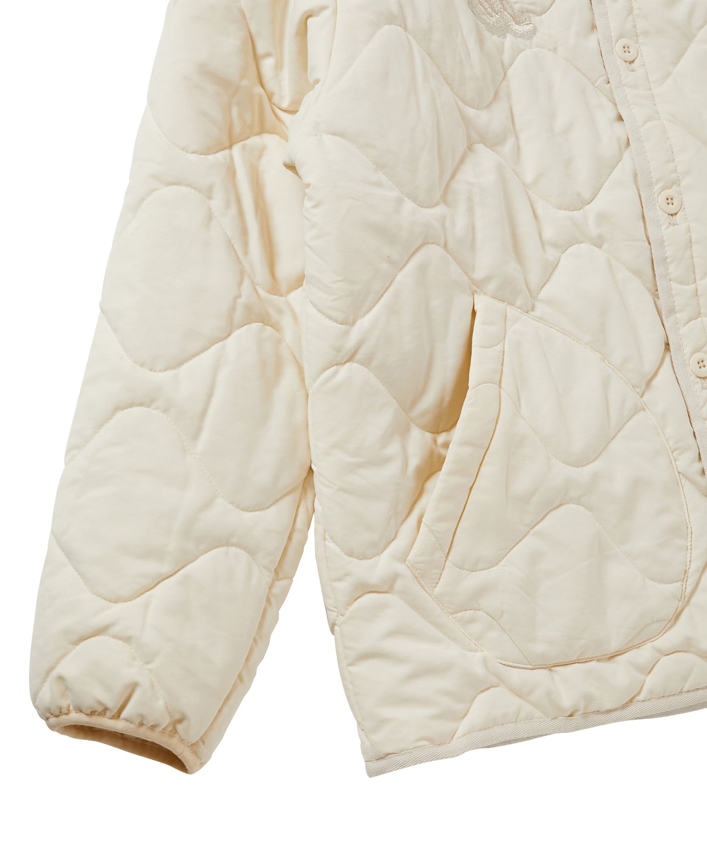 QUILTED SOUVENIR JACKET [WHITE]