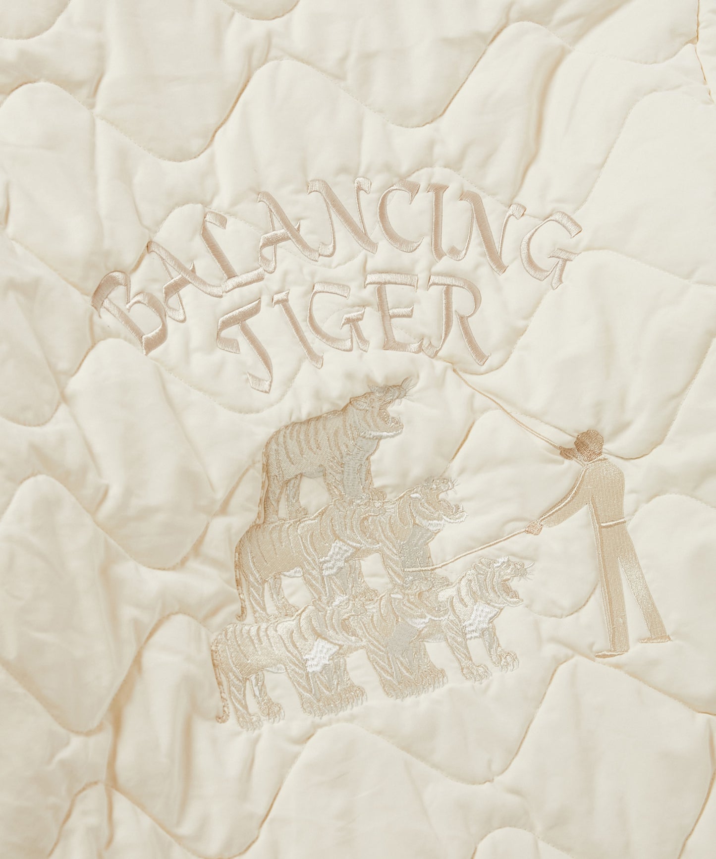 QUILTED SOUVENIR JACKET [WHITE]