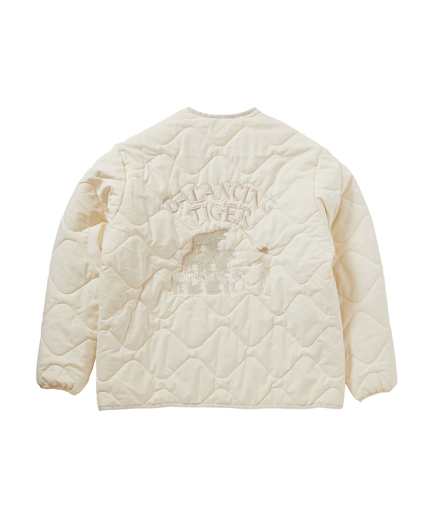 QUILTED SOUVENIR JACKET [WHITE]