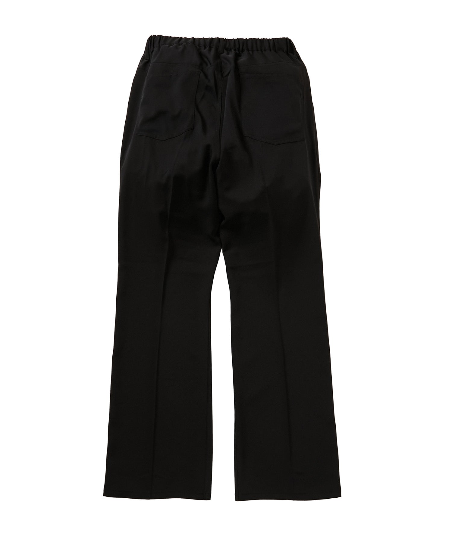 TOROMI SEMI FLARE PANTS [BLACK] – BROCKUM