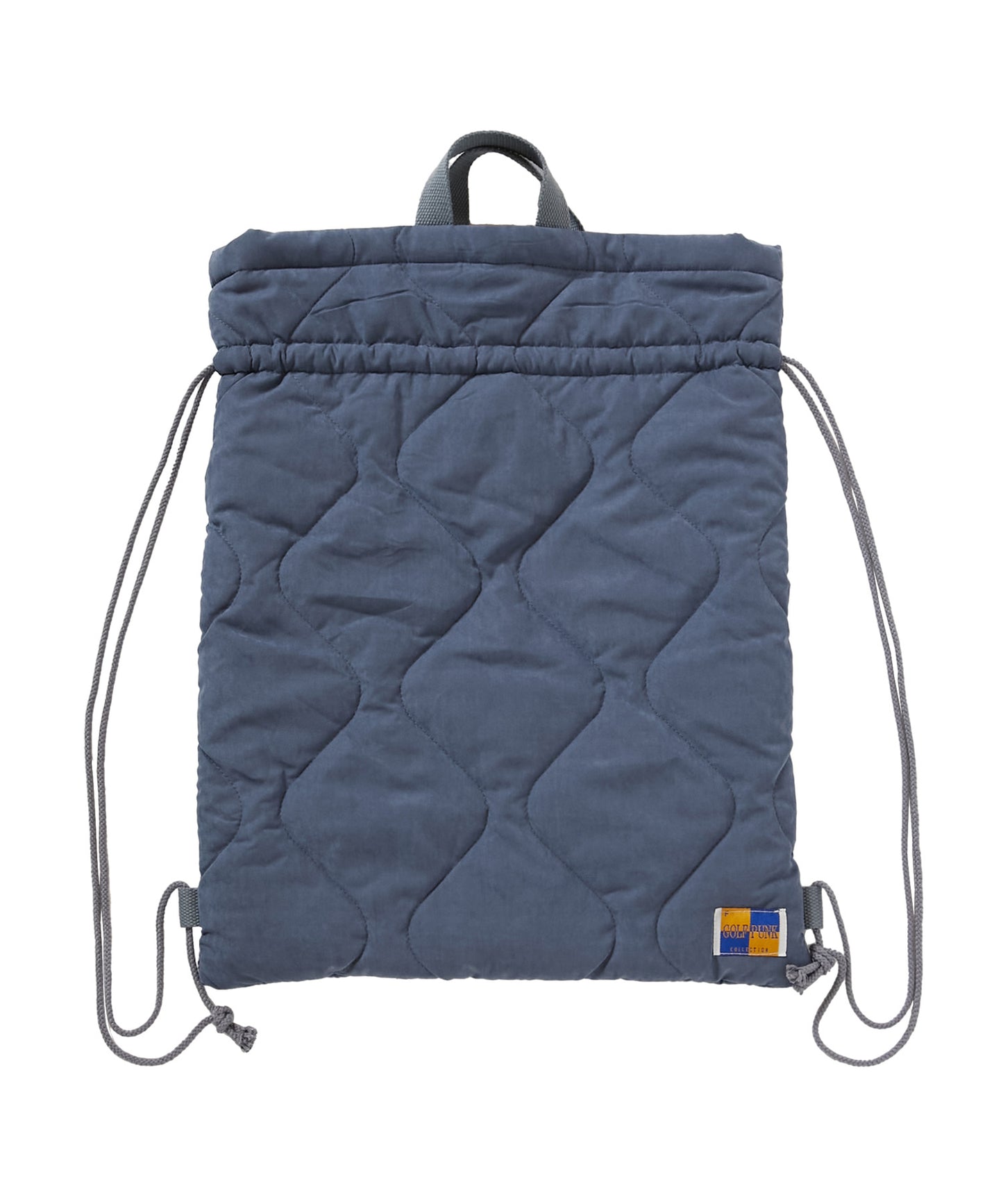 QUILTED SOUVENIR BAG [BLUE GRAY]