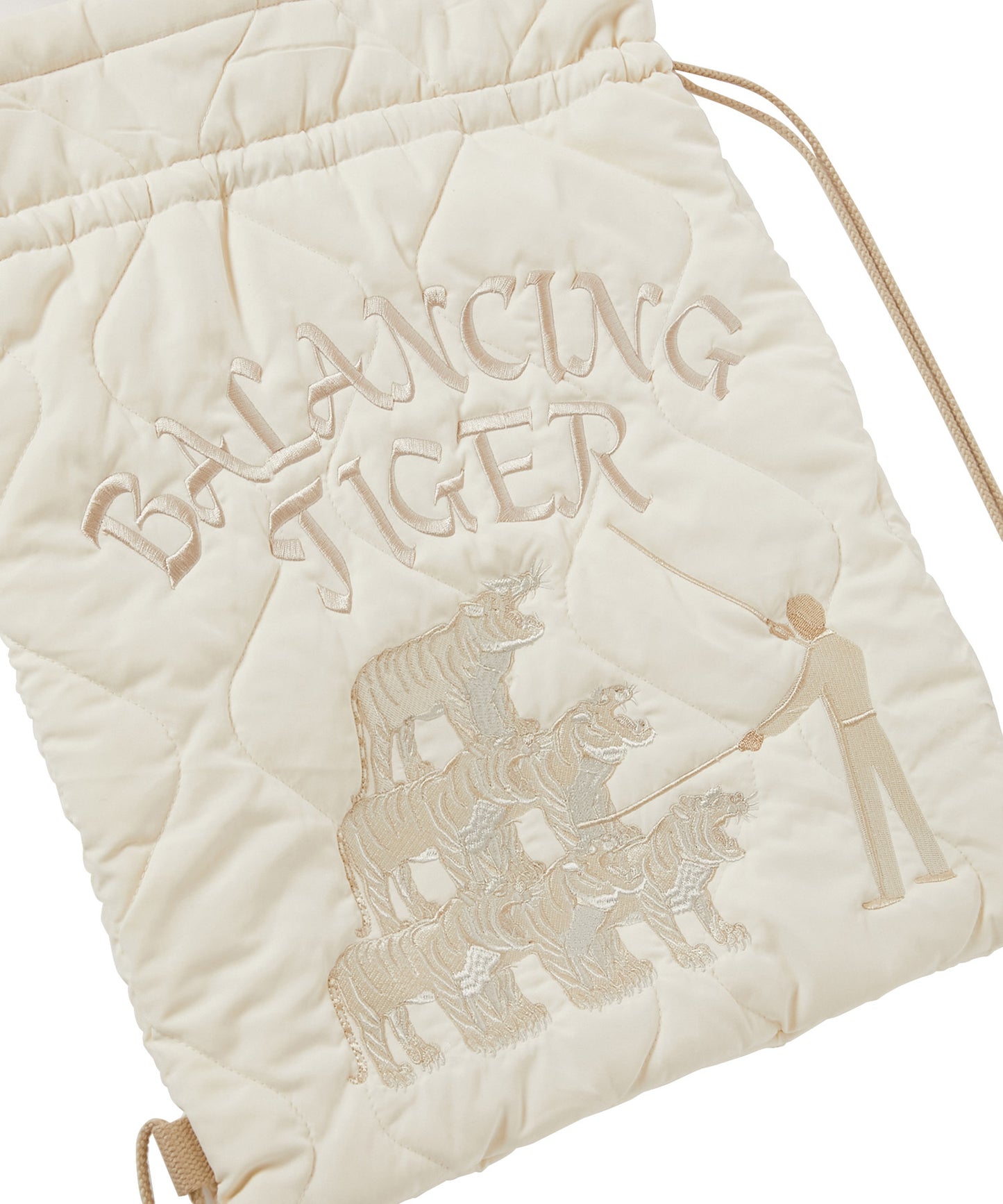 QUILTED SOUVENIR BAG [WHITE]