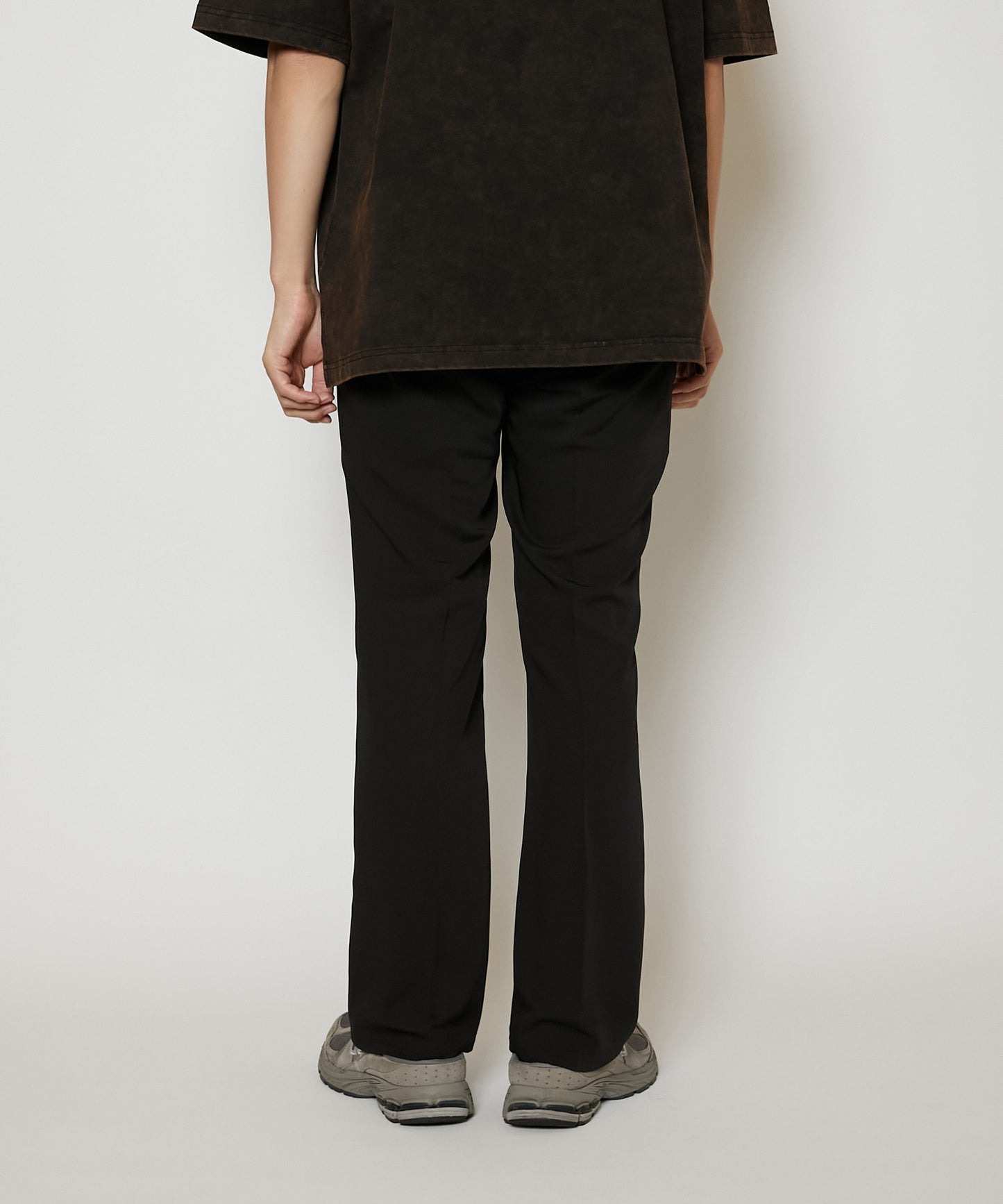 TOROMI SEMI FLARE PANTS [BLACK]