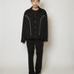TOROMI SEMI FLARE PANTS [BLACK]