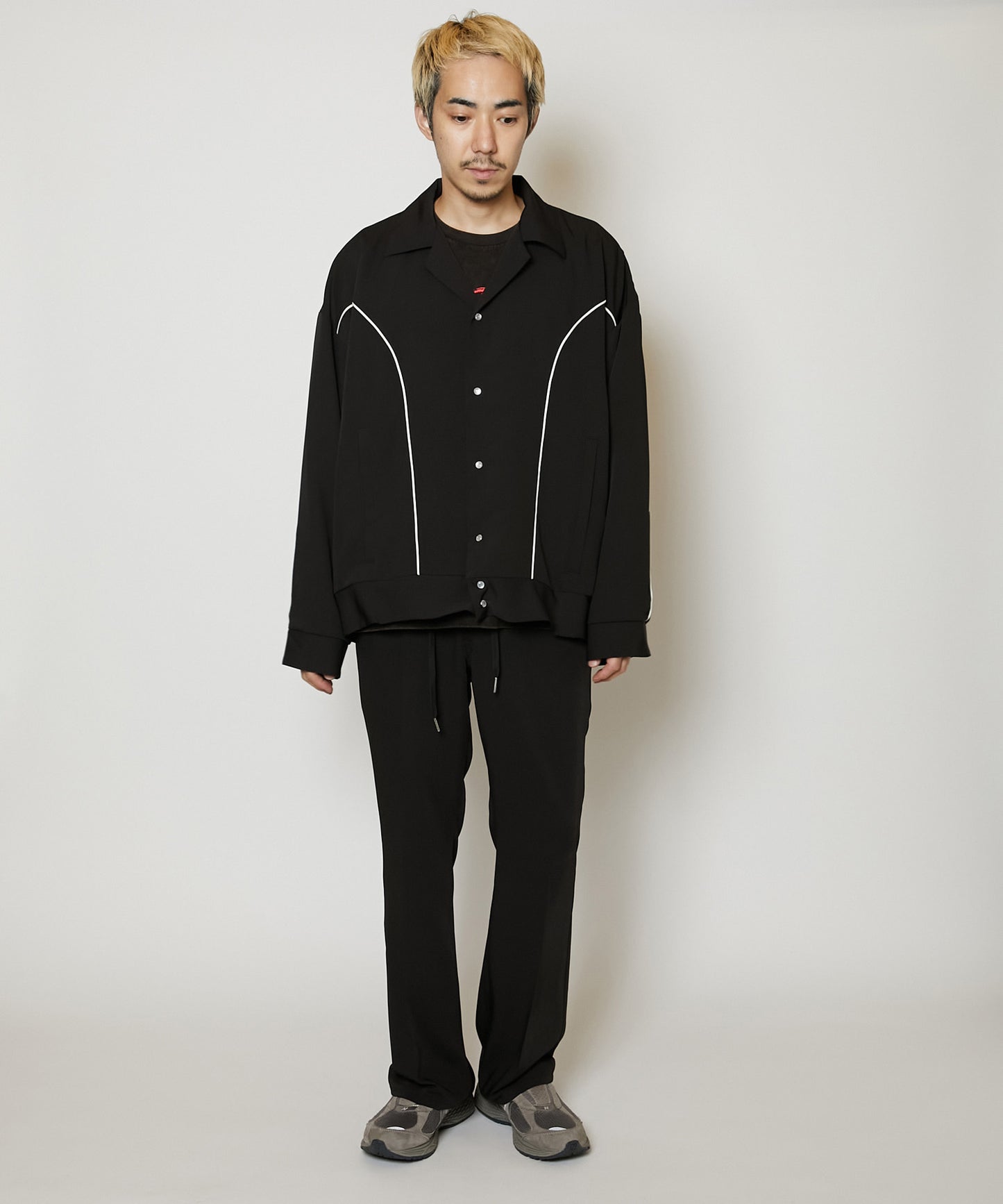 TOROMI SEMI FLARE PANTS [BLACK]