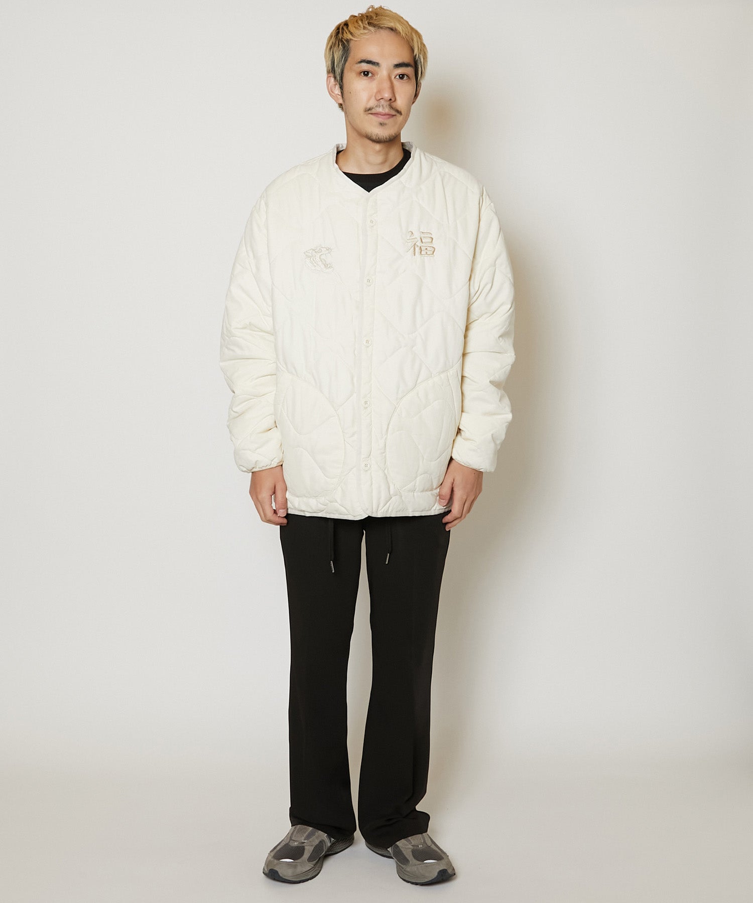 QUILTED SOUVENIR JACKET [WHITE]