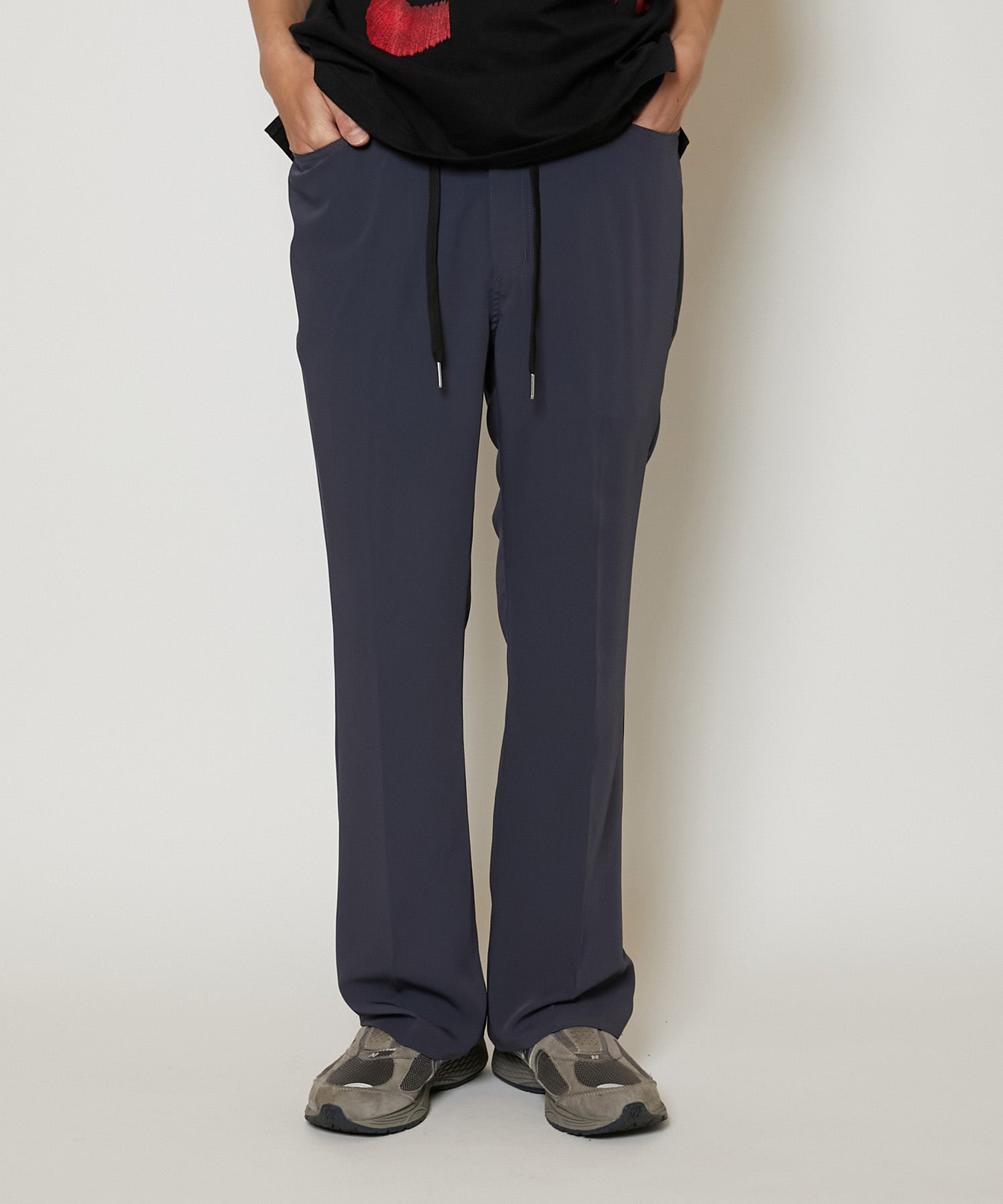 TOROMI SEMI FLARE PANTS [BLUE GRAY] – BROCKUM