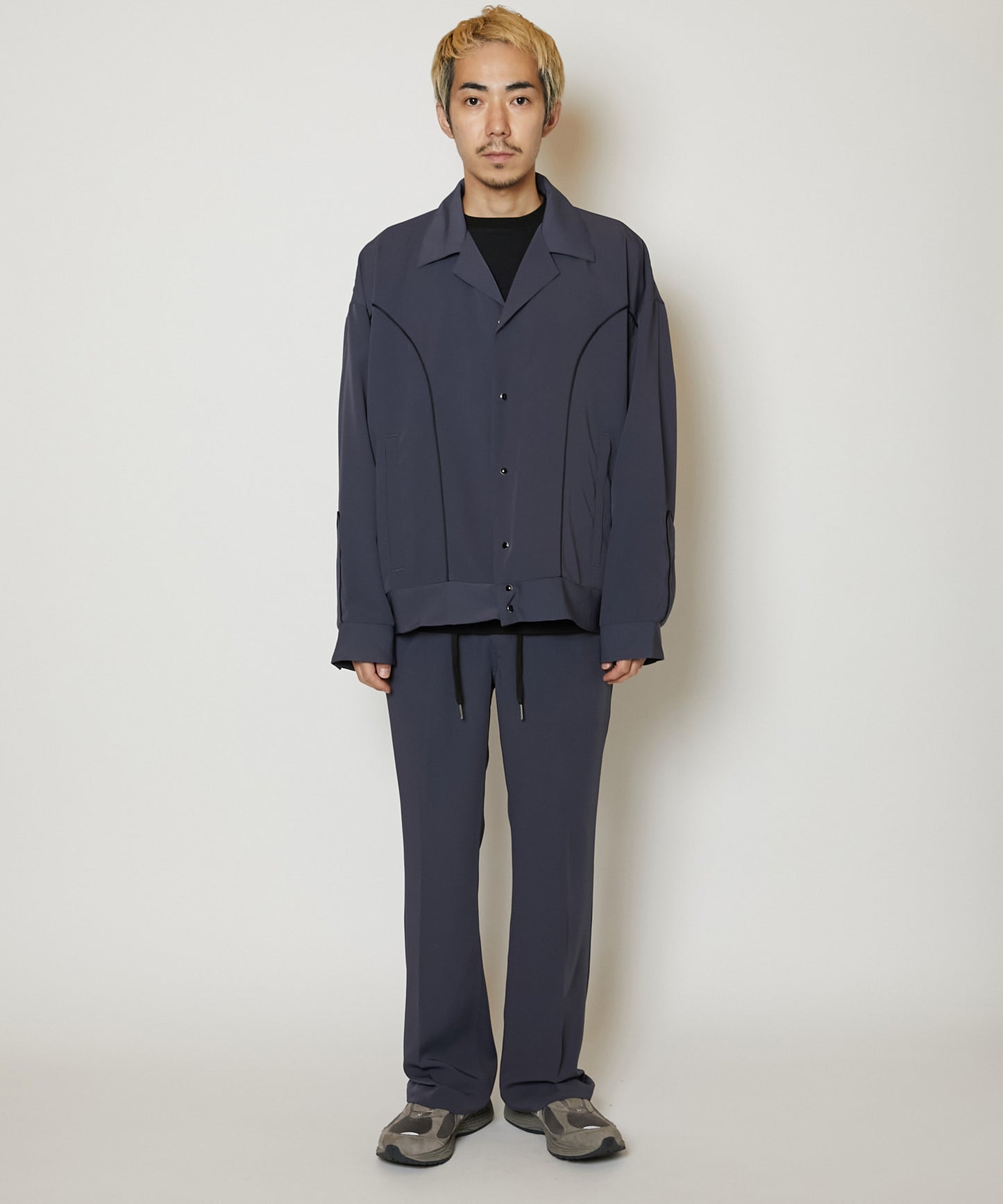 TOROMI SEMI FLARE PANTS [BLUE GRAY]