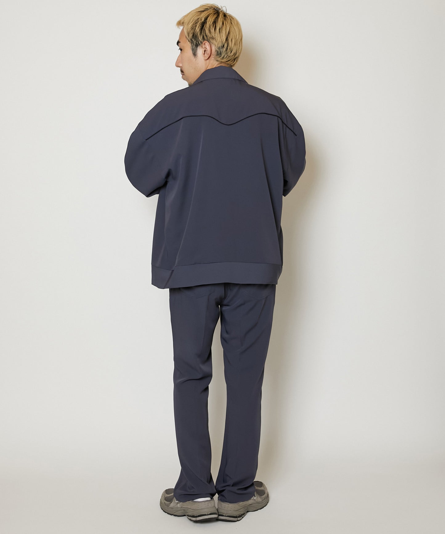 TOROMI SEMI FLARE PANTS [BLUE GRAY]