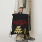 QUILTED SOUVENIR BAG [BLACK]