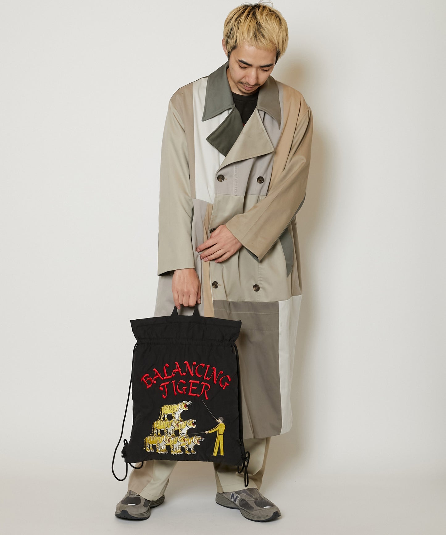 QUILTED SOUVENIR BAG [BLACK]