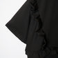 MONOCLONE × BROCKUM - Frill Jersey Hooded Blouson [BLACK]