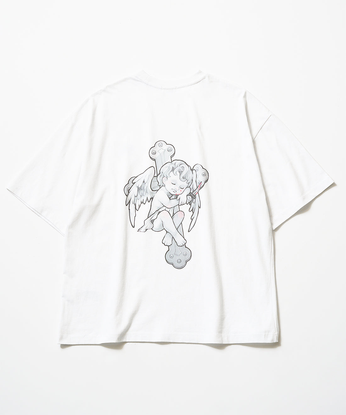 MONOCLONE × BROCKUM - Big Silhouette T-Shirt [WHITE]