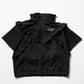 MONOCLONE × BROCKUM - Frill Jersey Hooded Blouson [BLACK]